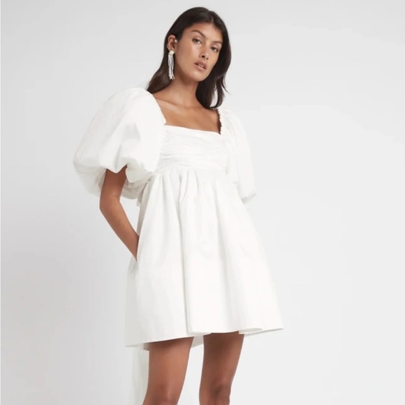 NWT Casabianca Puff Sleeve Dress size 10 - Picture 2 of 5